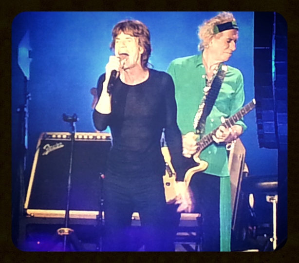 Mick Jagger y Keith Richards. Rolling Stones. 14 on fire. Madrid 2014